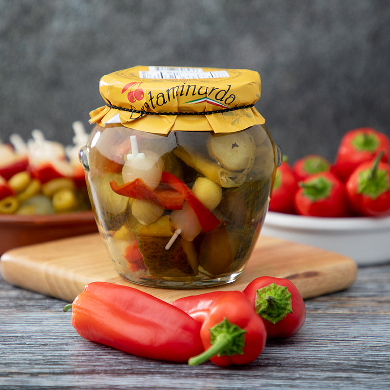 Spicy Cocktail Sticks - Banderillas Picantes - Glass Jar 20oz x 6
