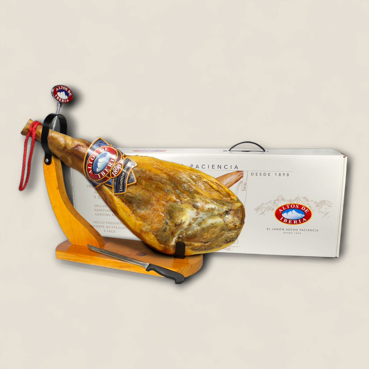 Serrano Ham Rack Serrano Ham Gran Reserva 15 Months With Ham Holder (14-S), Bone In ...